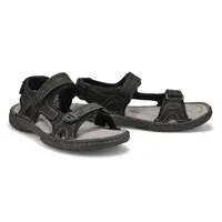 Mens Cullen Hook And Loop Sandal - Black