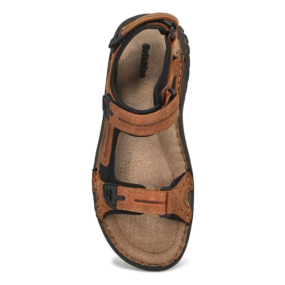 Mens Cullen Hook And Loop Sandal - Brown