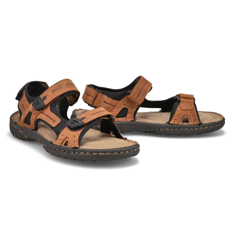 Mens Cullen Hook And Loop Sandal - Brown