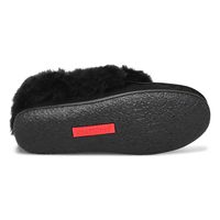 Womens Cute 5 V3 Faux Fur Vegan Moc - Black/Black