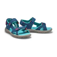 Girls Daisy Sport Sandal - Navy/Turquoise