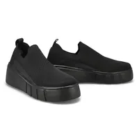 Womens Daley Platform Fashion Sneaker - Black Mono