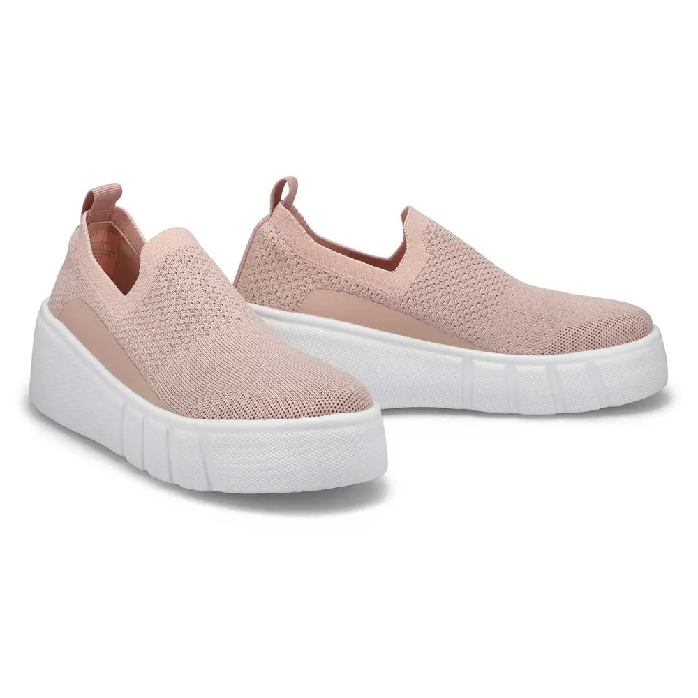 Womens Daley Platform Fashion Sneaker- Pink White