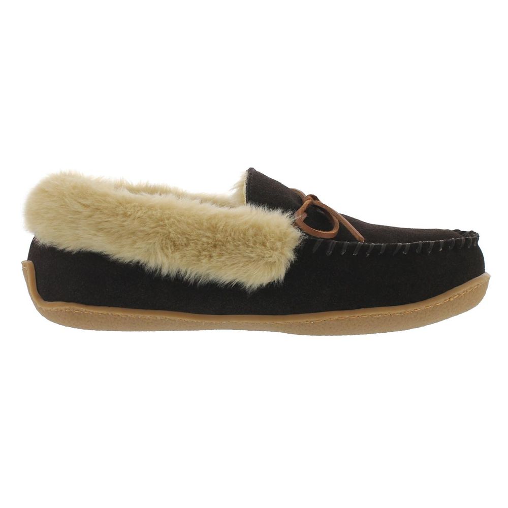 Mens Daniel Crepe Sole Lined SoftMocs - Rootbeer