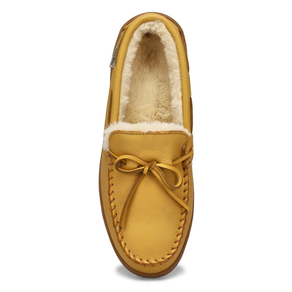 Mens Danny Fur Lined SoftMocs - Deer Cream