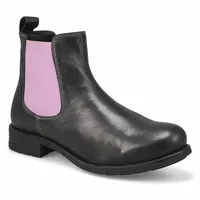 Womens Darilyn 2 Leather Chelsea Boot - Black/Mauve