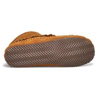 Womens Debra II Lo Suede Back Zip Fringe SoftMocs - Chesnut