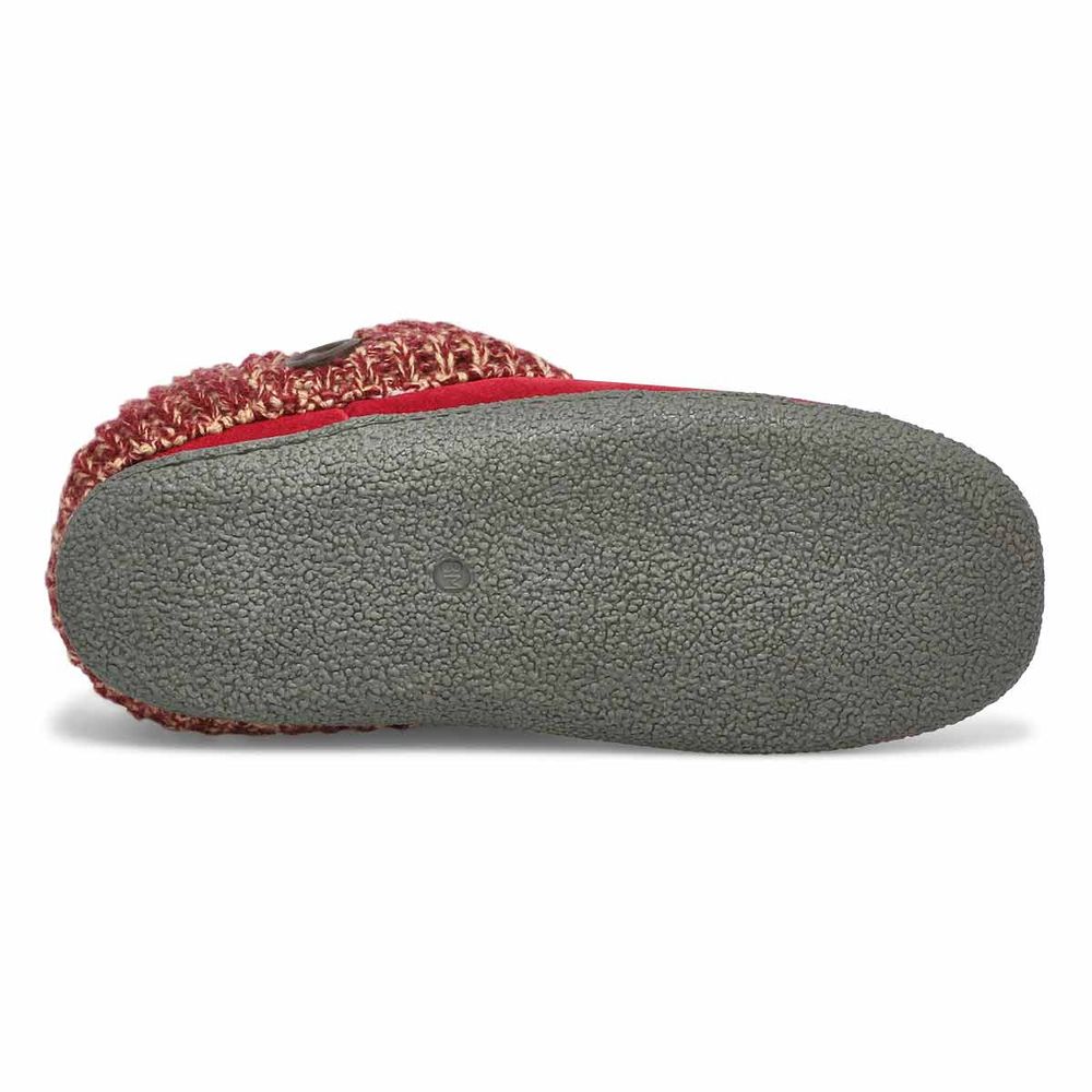 Womens Dini Memory Foam Slipper - Burgundy