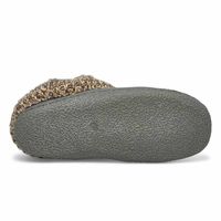 Womens Dini Memory Foam Slipper - Grey