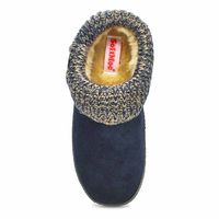 Womens Dini Memory Foam Slipper - Navy