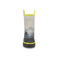 Infants Dino Waterproof Rain Boot - Grey