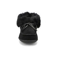 Womens Dominica-High Suede SoftMocs - Black/Black