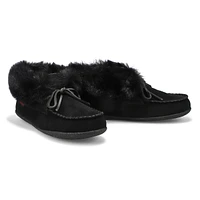 Womens Dominica-High Suede SoftMocs - Black/Black