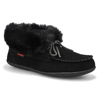 Womens Dominica-High Suede SoftMocs - Black/Black