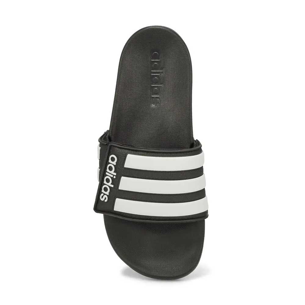 Kids Adilette Comfort Adustable K Slide - Black/White