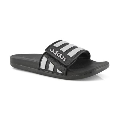 Kids Adilette Comfort Adustable K Slide - Black/White