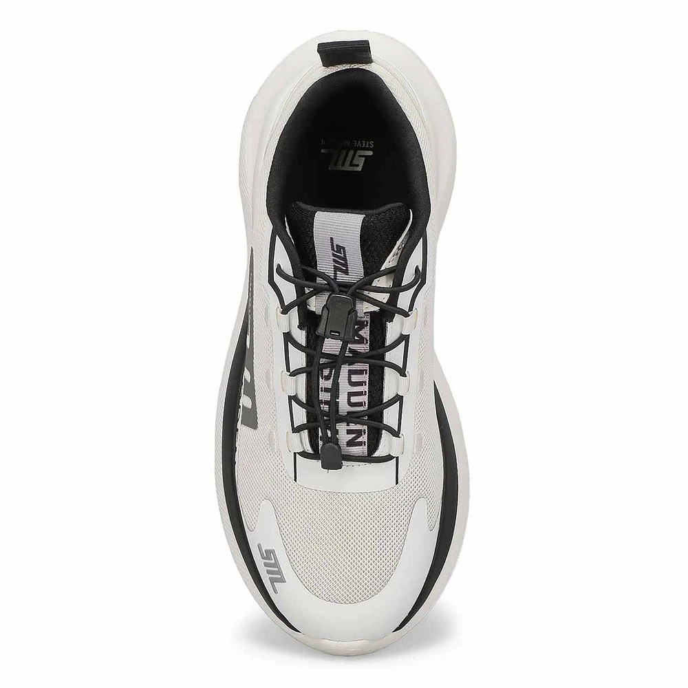 Womens Elevate 2 Lace Up Sneaker - White/Black