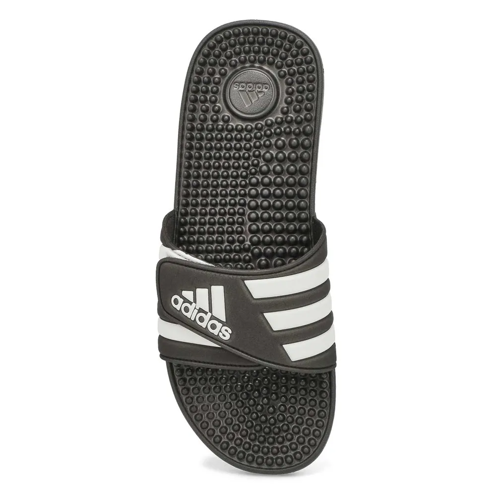 Mens Adissage Slide Sandal - Black/White