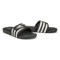 Mens Adissage Slide Sandal - Black/White