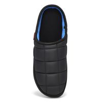 Mens Falcon Open Back Slipper - Black