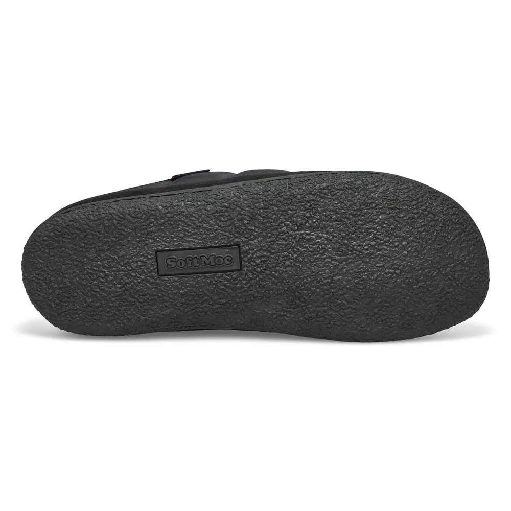 Mens Falcon Open Back Slipper - Black