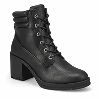 Womens  Felicity Platform Lace Up Bootie - Black