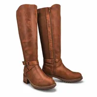 Womens Freydis Tall Riding Boot - Cognac