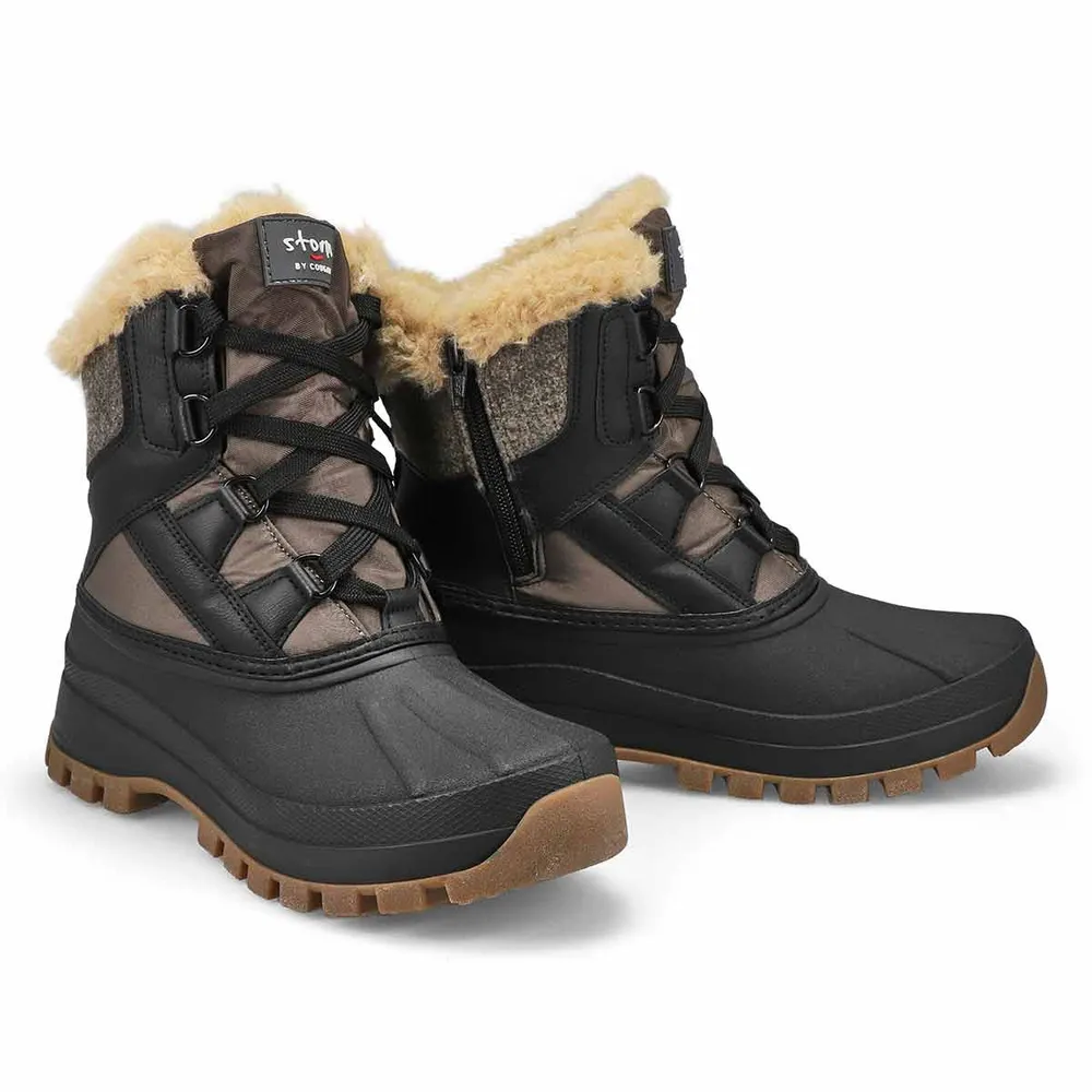 Womens Fury Waterproof Winter Boot - Black