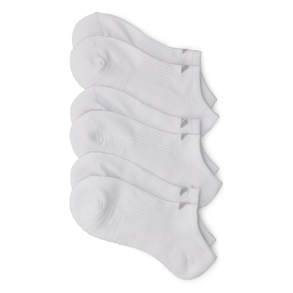 Womens Cushioned 3.0 No Show 3-Pack Socks - White/Clear Onix Grey