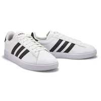 Mens Grand Court 2.0 Lace Up Sneaker - White/Black