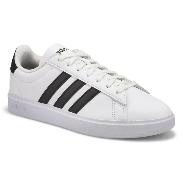 Mens Grand Court 2.0 Lace Up Sneaker - White/Black