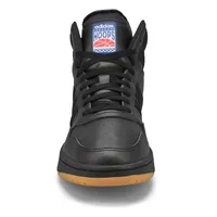 Mens Hoops 3.0 Mid Lace Up Sneaker - Black/Black