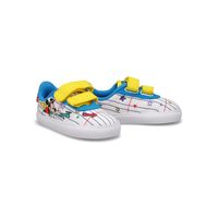 Infants Vulc Raid3R Mickey CF I Sneaker - White/Yellow/Blue