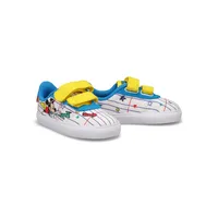 Infants Vulc Raid3R Mickey CF I Sneaker - White/Yellow/Blue