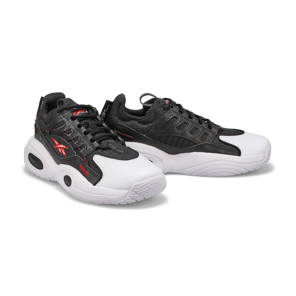 Boys Solution Mid Sneaker - Black/White/Red