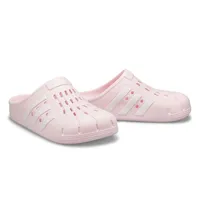 Womens Adilette Clog Slip On Shoe - Pink/White