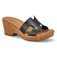 Womens Harper Wedge Sandal - Black