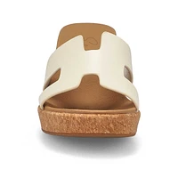 Womens Harper Wedge Sandal - Cream