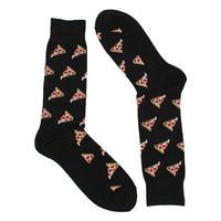 Mens PIZZA black socks