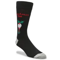 Mens Christmas Tee Printed Socks