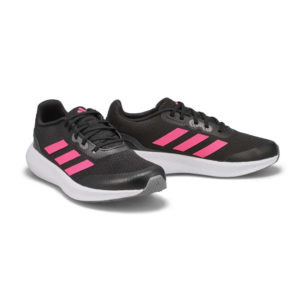 Girls RunFalcon 3.0 K Sneaker - Black/Pink