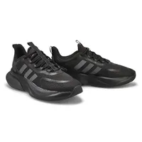 Mens AlphaBounce Lace Up Sneaker - Black