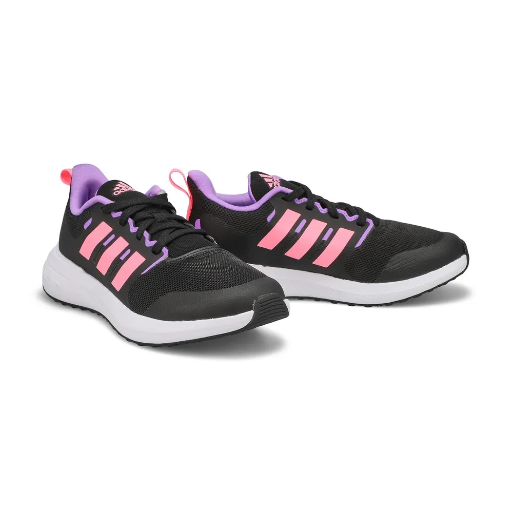 Girls FortaRun 2.0 Sneaker - Black/Pink