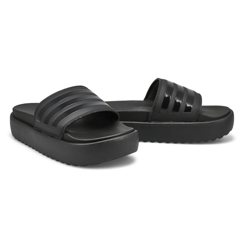 Womens Adilette Platform Sandal - Black/Black