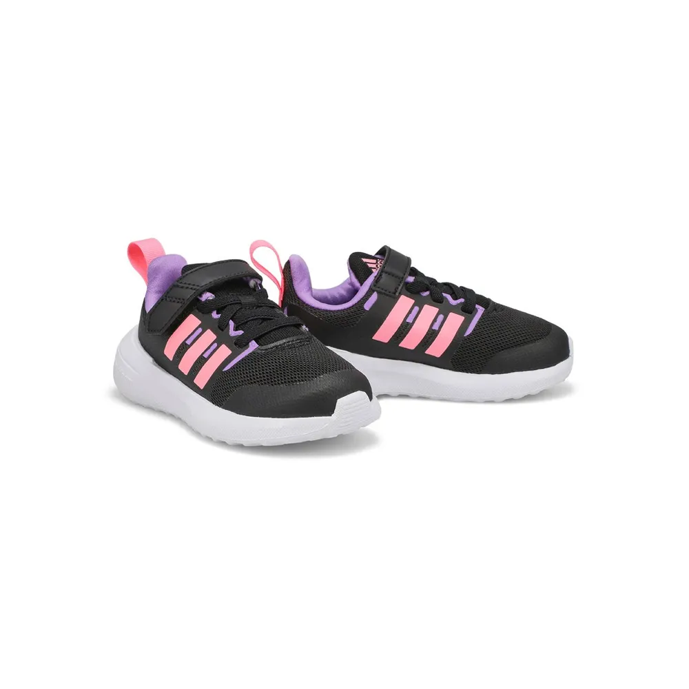 Infants FortaRun 2.0 EL Sneaker - Black/Pink