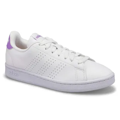 Womens Advantage Sneaker - White/ Violet