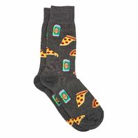 Mens Pizza and Beer Printed Sock