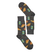 Mens Pizza and Beer Printed Sock