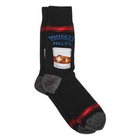 Mens Whiskey Helps Printed Sock