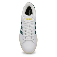 Mens Grand Court 2.0 Lace Up Sneaker - White/ Green/Yellow